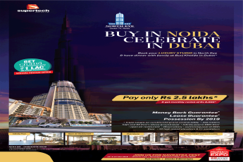 Book your luxury studio apartment at Supertech North Eye in Noida